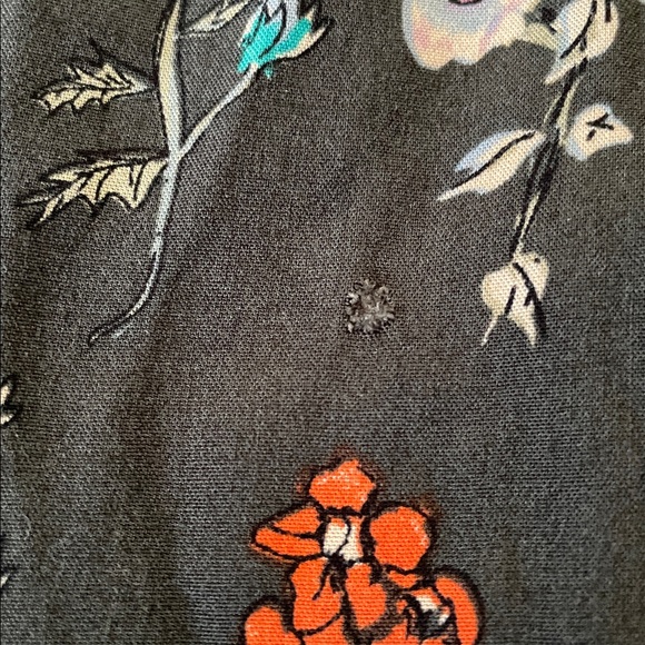 Natural Life Gray Multicolor Floral Print Addie Midi Skirt Size XL - Picture 13 of 13